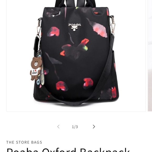 Poaba Anti Theft Oxford Backpack Convertible NWOT - Picture 3 of 15